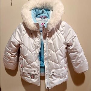 Obermeyer Cozy White Puffy Jacket